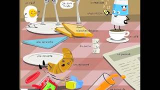 À table  FLE Vocabulaire des aliments  Nathalie Maguérès [upl. by Sukhum593]