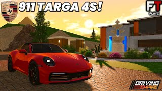 Is Porsche 911 Targa 4S Worth Getting It In Roblox Driving Empire [upl. by Nemaj]