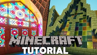 Como fazer VitraisVidros de Igreja Minecraft Tutorial [upl. by Notla723]