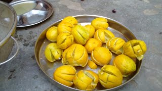 मीठे नींबू का अचार  Nimboo achaar sweet lemon pickle recipe😍 VillageRural life of PunjabIndia [upl. by Furey]