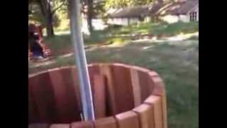 Winemaking Homemade DIY Wine Press  Jason Michael Kotarski [upl. by Ahsimek]