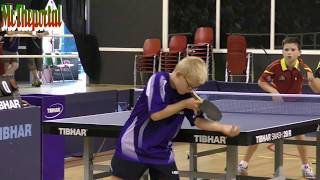 Table Tennis EuroMiniChamps 2017  Daniel Berzosa Vs Felix Lebrun [upl. by Akiemaj30]