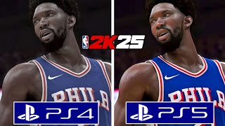 NBA 2K25 PS4 vs PS5 Graphics Comparison [upl. by Sivra]