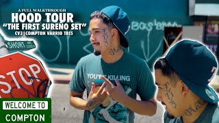 Hood Tour In COMPTON VARRIO 3 Walked Through The Whole Hood THE FIRST SUREÑO SET “vlog compton [upl. by Nydnarb589]