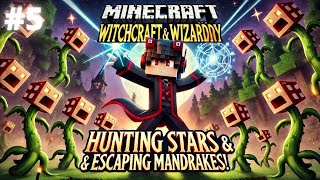 Minecraft  🌟🧙‍♂️ Huyendo de las Mandrágoras en Witchcraft amp Wizardry  Capítulo 5 🏃‍♂️🌱 [upl. by Hairas]