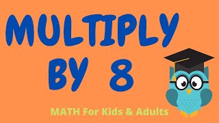 8 Times Table Quiz Master Multiplication by EIGHT  Math Help For Kids amp Adults [upl. by Gosser]