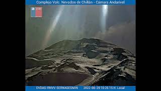 Explosion  Complejo Volcanico Nevados de Chillan  1033 hrs del 29082022  2000mts Altura Max [upl. by Chaves]