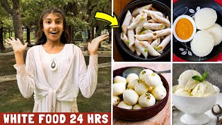 I only ate WHITE food for 24 HOURS 😲 [upl. by Pollie]