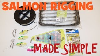 Simple Salmon Fishing Rig Krippled Anchovy Rigging [upl. by Suoicerp]