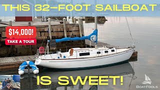 This 32foot SAILBOAT is SWEET At 14k this 1972 Irwin Classic is an IDEAL starter boat FULL TOUR [upl. by Gibson]