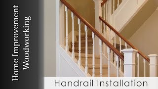 Handrail Install with Newel Posts Staircase Renovation Series [upl. by Richardo564]