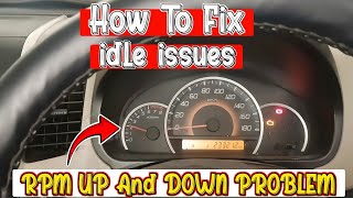 Engine idling problem  Engine missing problem suzuki wagon r 2019  RPM Fluctuation problem [upl. by Audwin215]