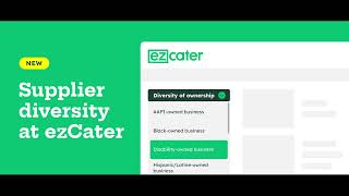 ezCater Unveils New Supplier Diversity Program to Uplift Small Businesses and Restaurants Owned [upl. by Renita]