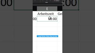 Arbeitszeit in Excel Wie man Gehalt aus der erfassten Zeit berechnet microsoft office shorts [upl. by Nattirb]