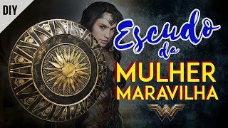 DIY Como fazer o ESCUDO da MULHER MARAVILHA Wonder Woman Shield  Dan Pugno [upl. by Weissman]