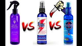 Ultimate Guide to Tattoo Numbing Sprays Vasocaine vs Holy Water vs Pro Numb  Justin Tyme Reviews [upl. by Alicirp106]