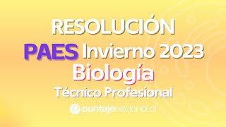 PAES Invierno 2023  Biología TP  Pregunta 19 [upl. by Valer]