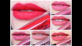 SILK MATTE LIQUID LIPSTICK FLORMAR SWATCHES amp REVIEW [upl. by Ilise]