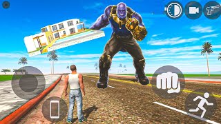 Franklin fight Thanos in Indian bike driving 3d game [upl. by Odraude]