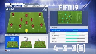 Fifa 19 Best Formation 4335 Tutorial  Best Custom Tactics amp Instructions amp More [upl. by Shreve571]