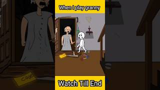 When I play Granny in Hindi Animation granny shorts [upl. by Coulson962]