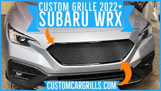 Subaru WRX 2022 Upper Mesh Grill Installation HowTo by customcargrillscom [upl. by Trinette678]