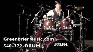 Greenbrier Percussion  Tama Starclassic Bubinga Select Drum Set Demo [upl. by Wedurn]