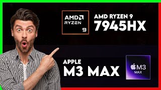 AMD Ryzen 9 7945HX vs Apple M3 Max Comparison [upl. by Ennaeel320]