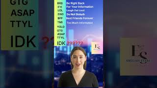 MINDBLOWING Chat Acronyms That Will Change the Way You Message  viralvideo shorts englishstars [upl. by Salamone]