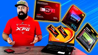 REVIVE tu LAPTOP y hazla MAS RAPIDA con ESTOS COMPONENTES de XPG RAM  SSD  Droga Digital [upl. by Llenrod]