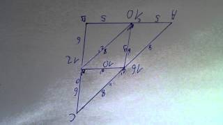 Seitenmittendreieck berechnen  Trigonometrie Pythagoras [upl. by Nnil]