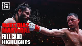 FULL CARD HIGHLIGHTS  NATE DIAZ VS JORGE MASVIDAL [upl. by Atsyrt9]