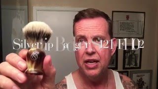 Frank Shaving Silvertip Badger Brush First use and opinion Maggard MR5 Razor amp Eternity Aftershave [upl. by Patty]