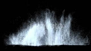 Water splash with Alpha Stock Footage [upl. by Ednutey]