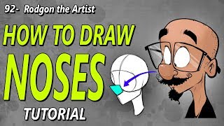 HOW TO DRAW NOSES [upl. by Akitahs]