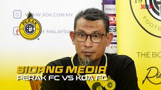 SIDANG MEDIA  PraMusim Perak FC vs KDA FC [upl. by Ynamreg]