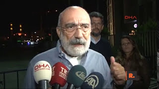 Ahmet Altan cezaevi kapısında muhabirlere konuştu [upl. by Anev621]