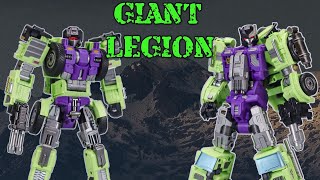 Mecha Invasion Giant Legion GLA01 LOADERand GLA02 MIXER transformers 3rdpartytransformers [upl. by Ibmat]