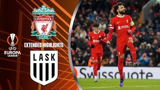 Liverpool vs LASK Extended Highlights  UEL Group Stage MD 5  CBS Sports Golazo  Europe [upl. by Nagy]