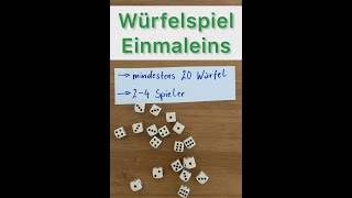 Würfelspiel Einmaleins Mathe Klasse 23 Grundschule [upl. by Kramal]