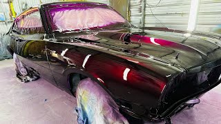 Candy Paint on 1972 Ford Maverick with Grant 7 Clear [upl. by Harli]