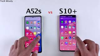 SAMSUNG A52s 5G vs S10  SPEED TEST [upl. by Ahsirt]