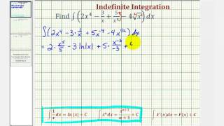 Ex Indefinite Integration with a Variety of Terms [upl. by Anavlis]