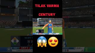 Tilak varma century vs south africa 🇿🇦 india vs south africa real cricket 24 trending shorts [upl. by Nrubloc]