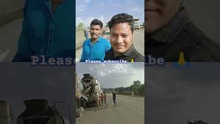 Crash barrier work in progress KRPET BAYPASS short video anil Raj truck vlogs [upl. by Yelsiap]