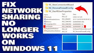 How To Fix Network Sharing No Longer works on Windows 1110 Solution [upl. by Annauqahs]