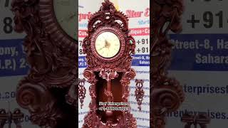 Grandfather clock made by Star Enterprises clock grandfatherclock carving furniture short yt [upl. by Newcomer]