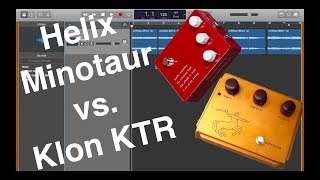 Helix vs Real Pedals Part 1 Klon KTR vs Minotaur [upl. by Page]