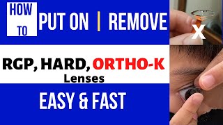 Remove OrthoK Orthokeratology RGP Hard Contact Lenses QUICK amp EASY NO DMV Plunger Needed VN 2022 [upl. by Llewon]