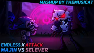 Majin Vs Selever  Endless x Attack FNF Mashup [upl. by Bruckner]